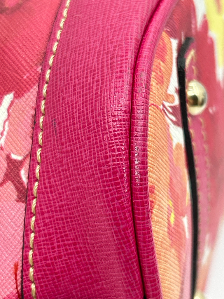DOONEY & BOURKE Rose and Yellow Floral Print Women's Purse
