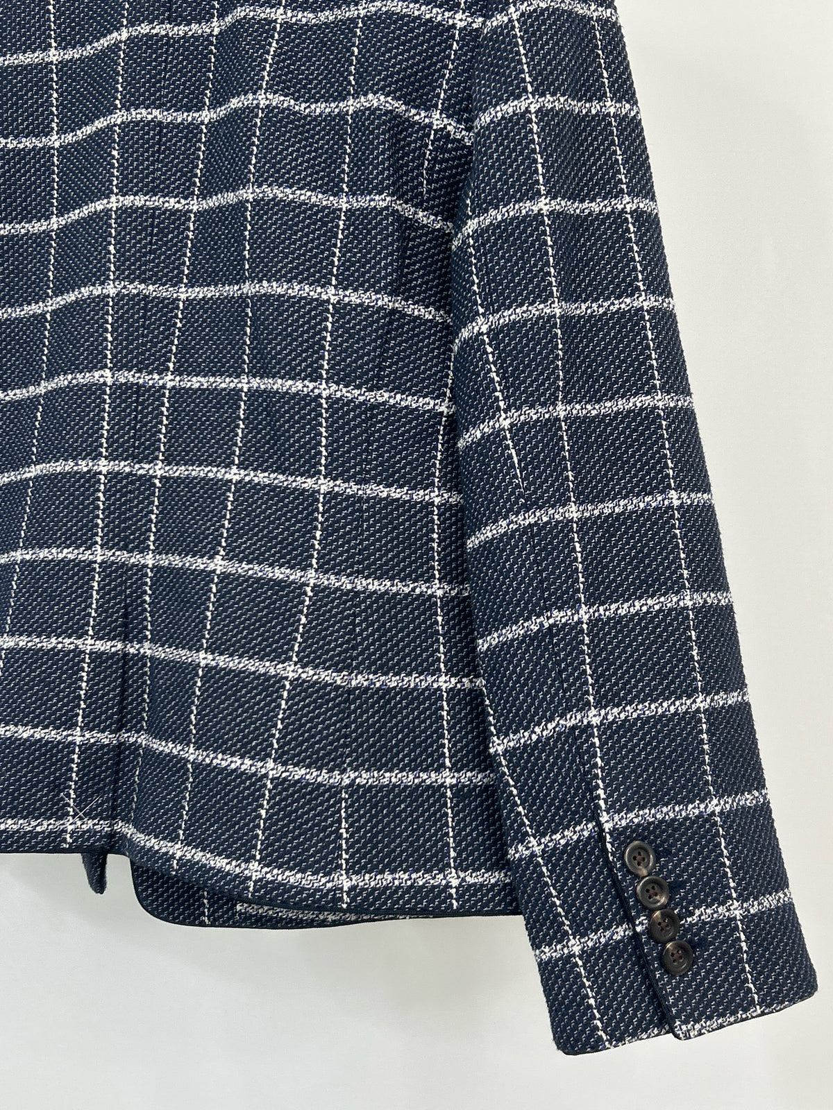 ANN TAYLOR Size 8 blue and white Women Blazer