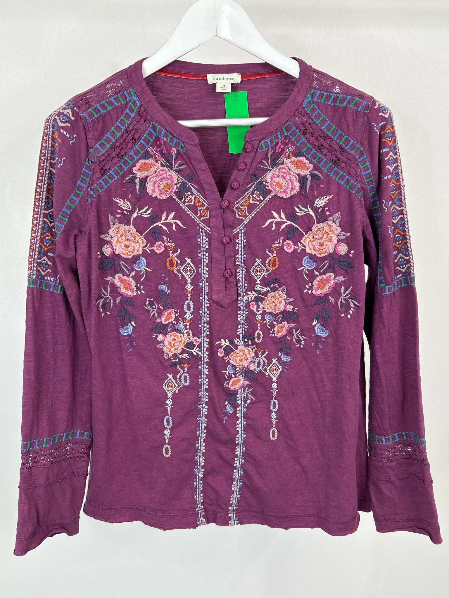 SUNDANCE Size M Purple Women Top