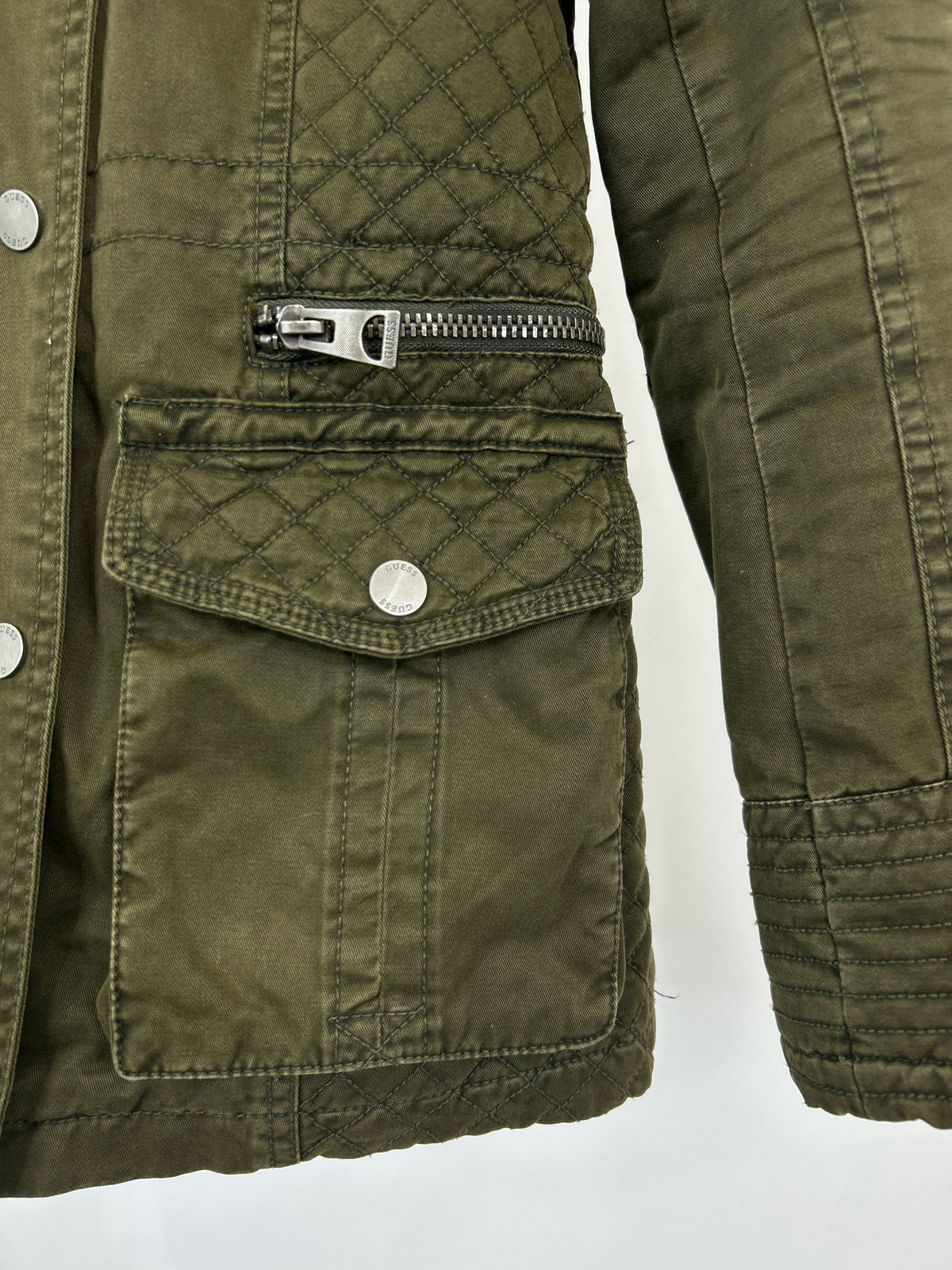 GUESS Size XS Green Women Jacket