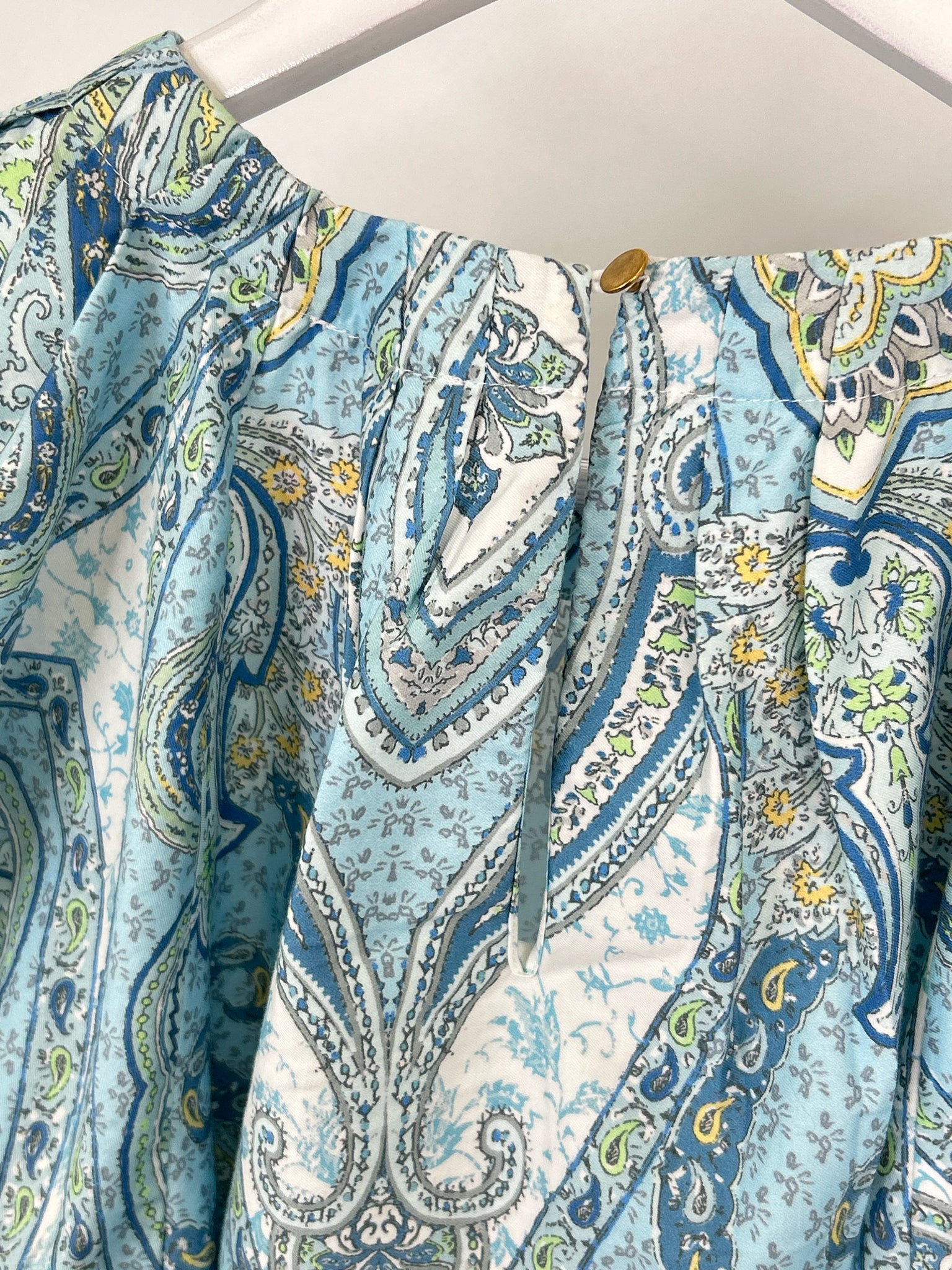 TYLER BOE Size M Blue Print Women Blouse