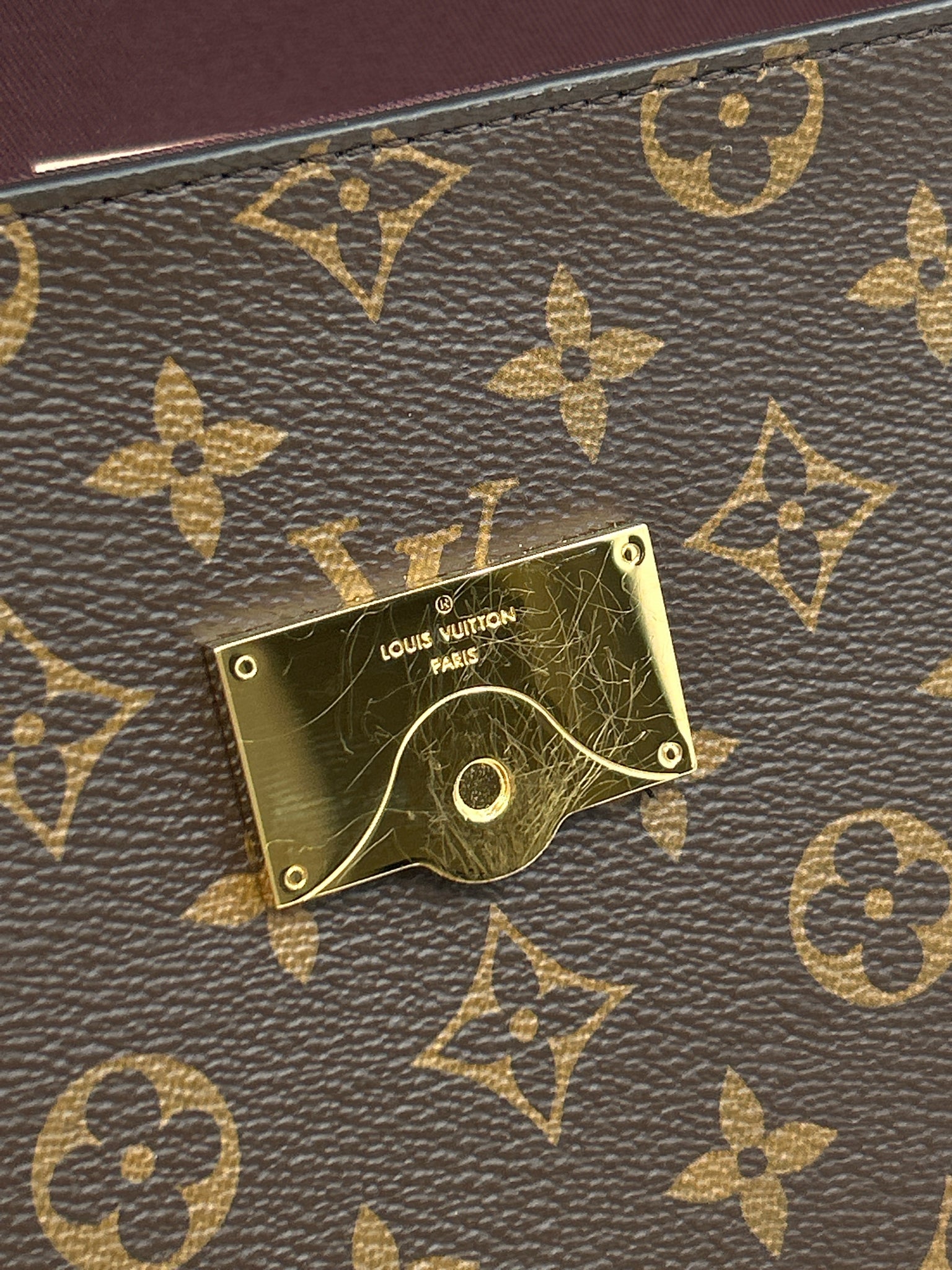 LOUIS VUITTON Cluny MM Brown Women Purse