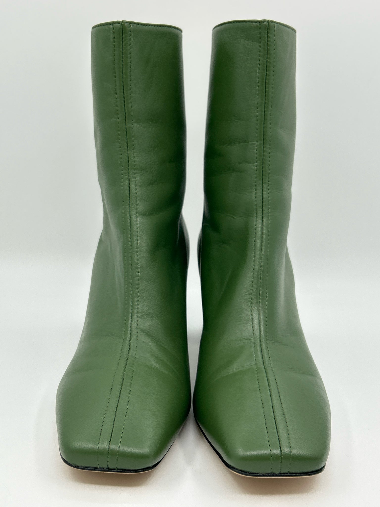 DEAR FRANCES Size 38/7.5 Green Women Booties NIB