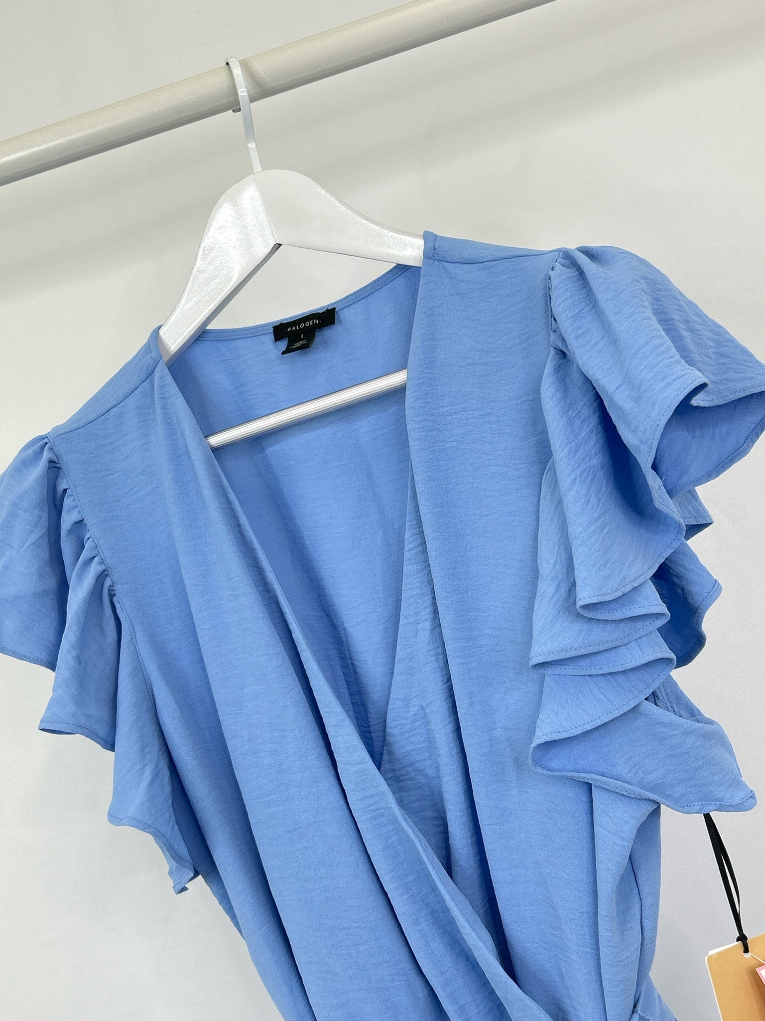 HALOGEN NWT Size L Blue Women Dress