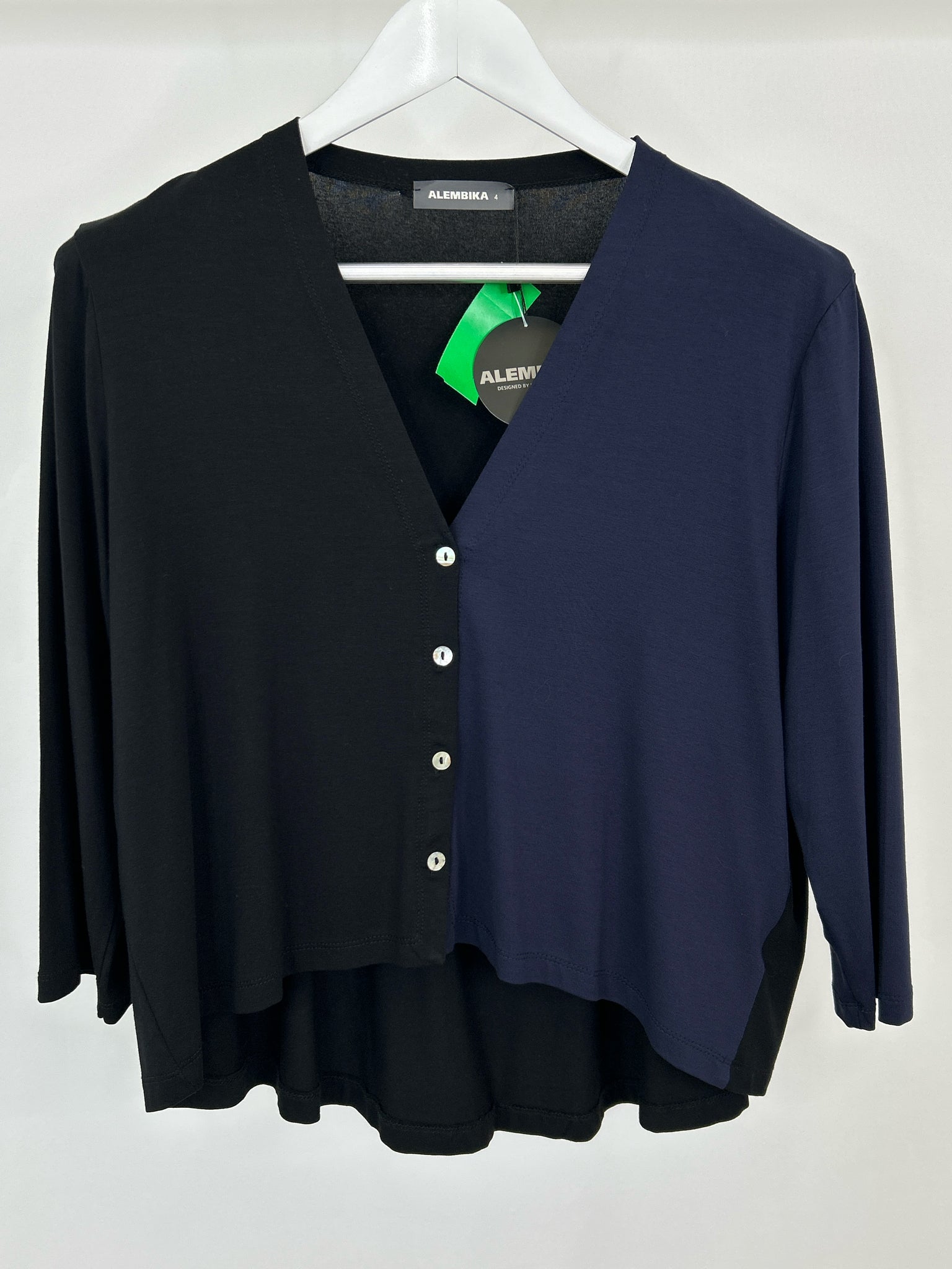 ALEMBIKA Size 12/14 NAVY AND BLACK Women Jacket