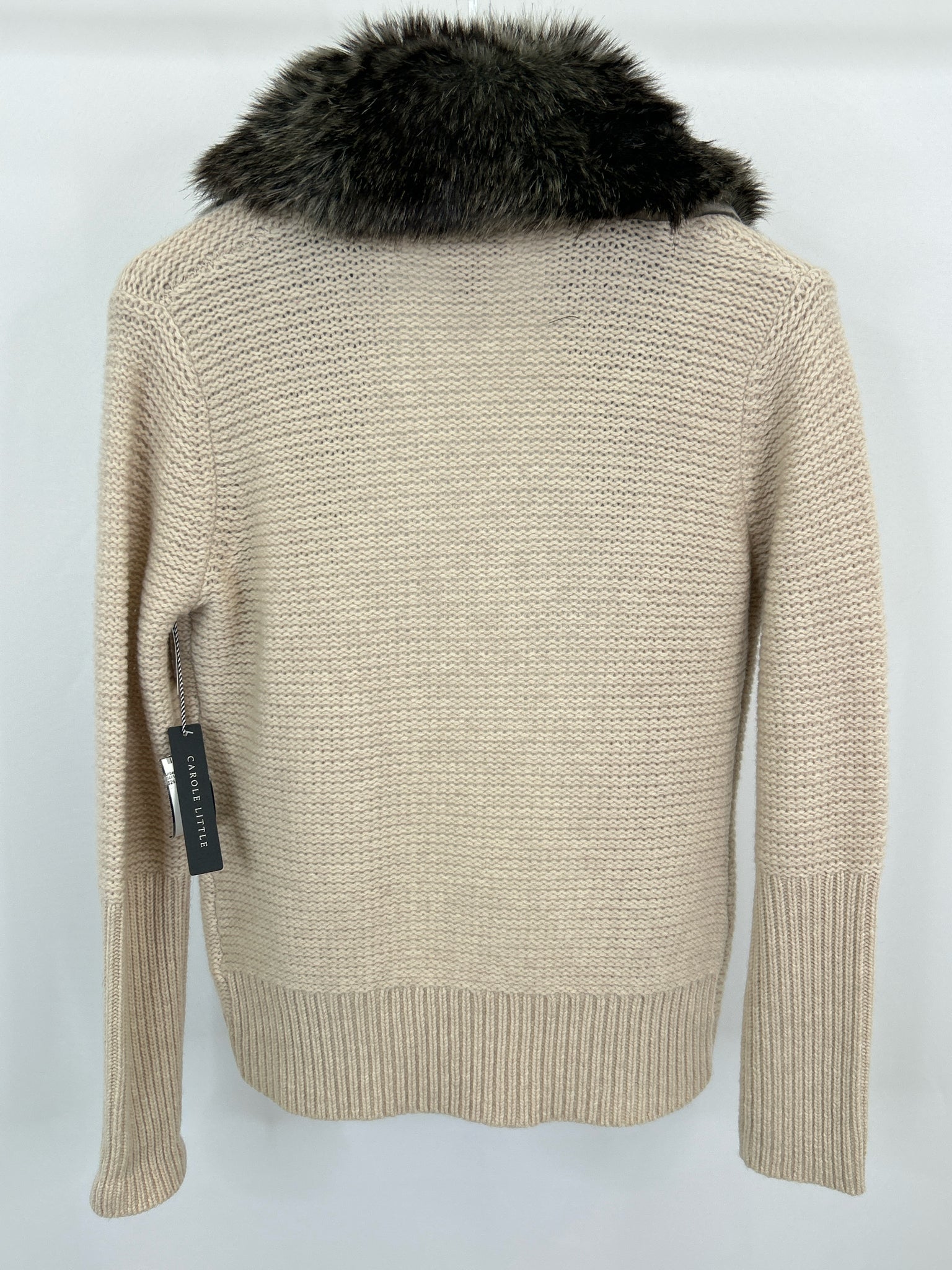 CAROLE LITTLE Size L Cream Women Cardigan NWT