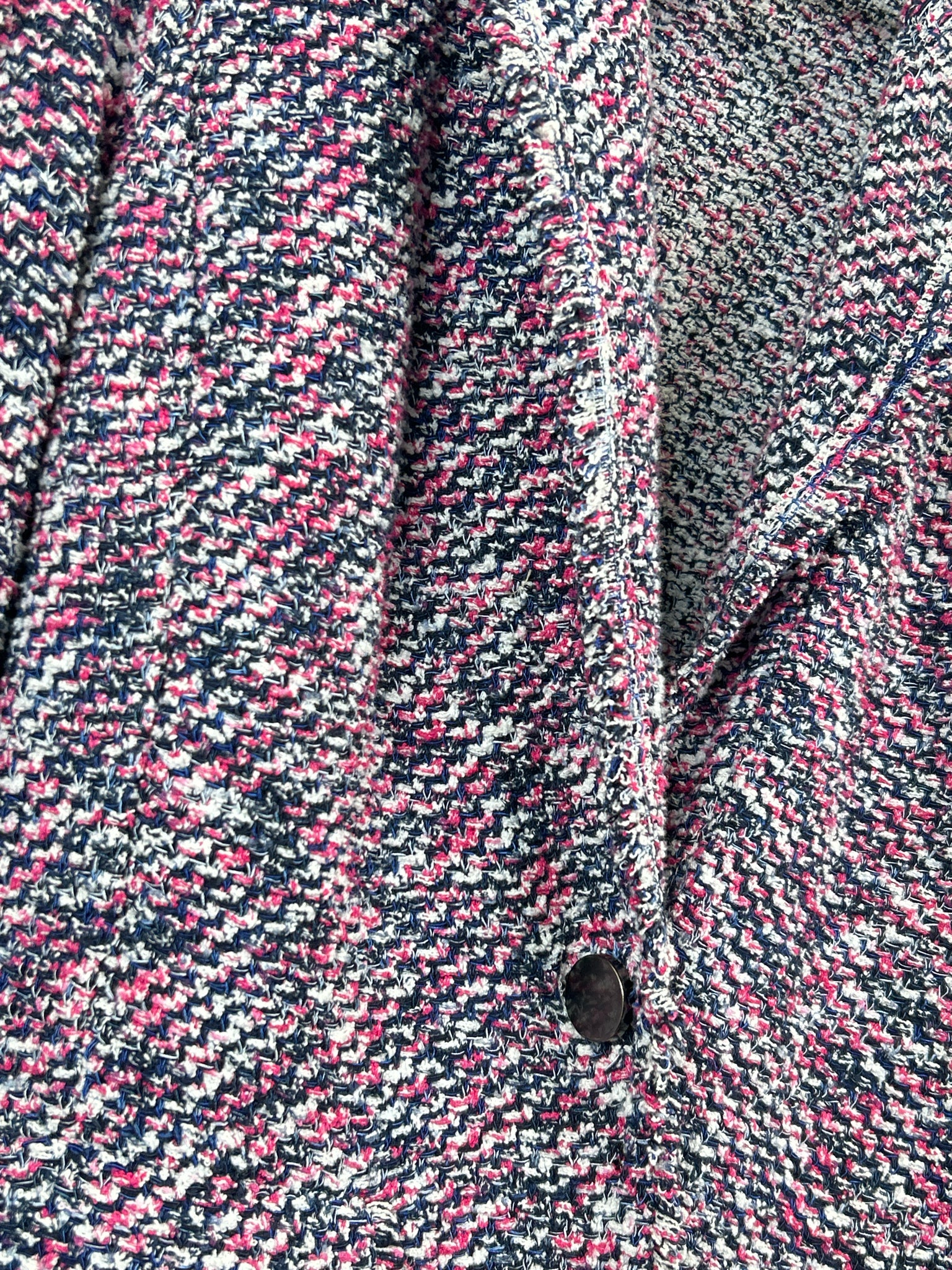 CHICO'S Size L pink and navy Women Jacket