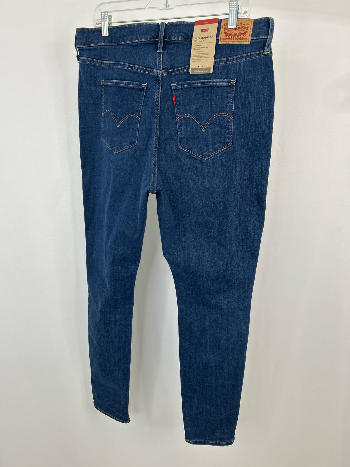 LEVIS Size 16W BLUE DENIM Women jeans