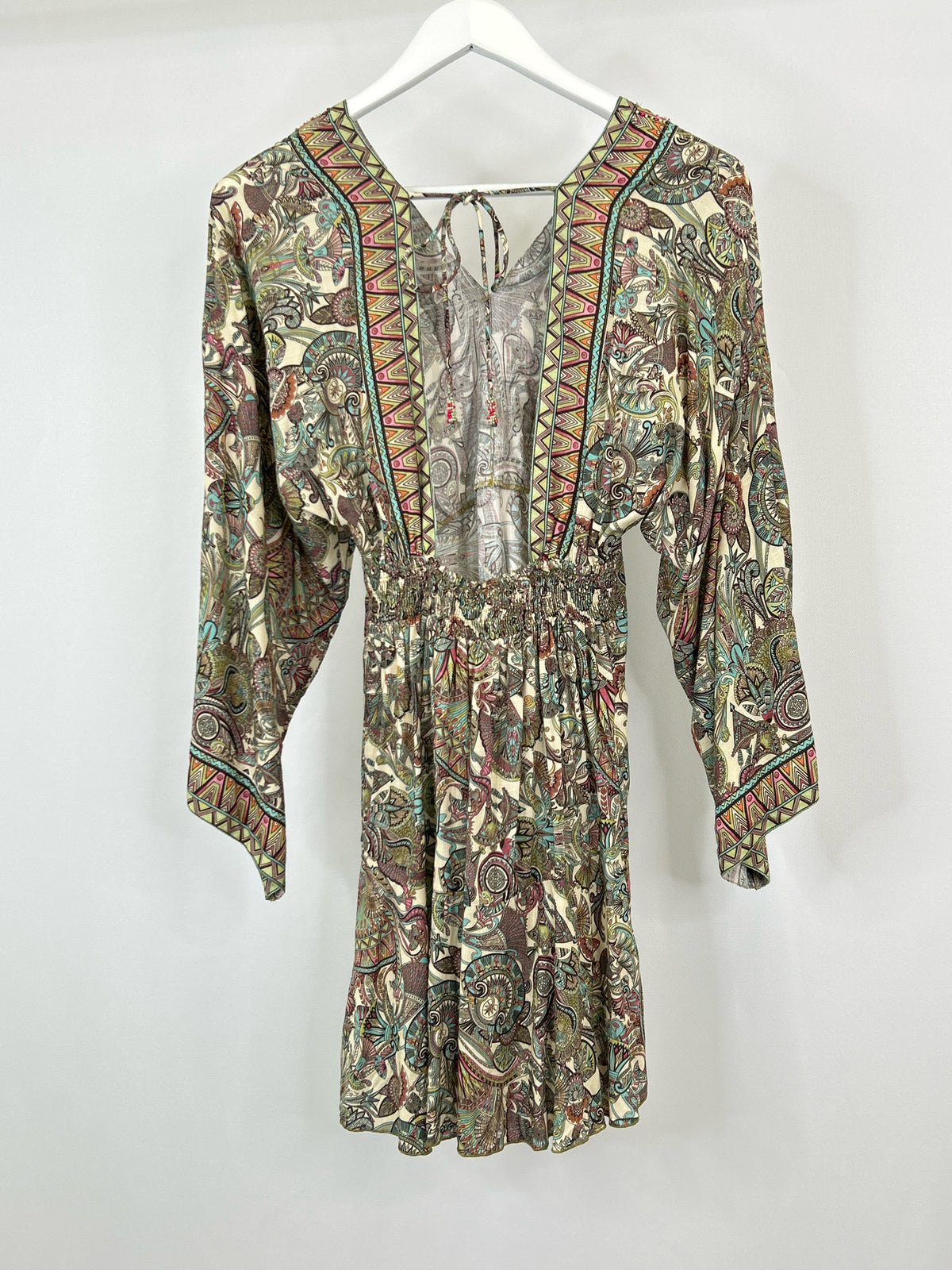NEKANE NKN Size S Cream Print Women Dress NWT