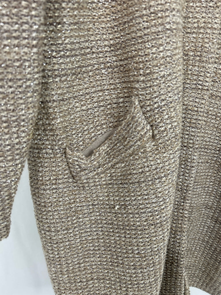 CHICO'S Size 2 Women Size 12 Taupe Coat