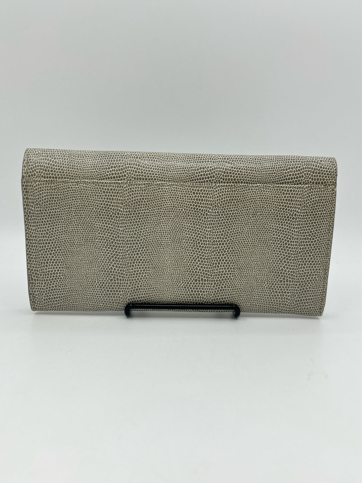 ST JOHN Taupe Print Women Clutch