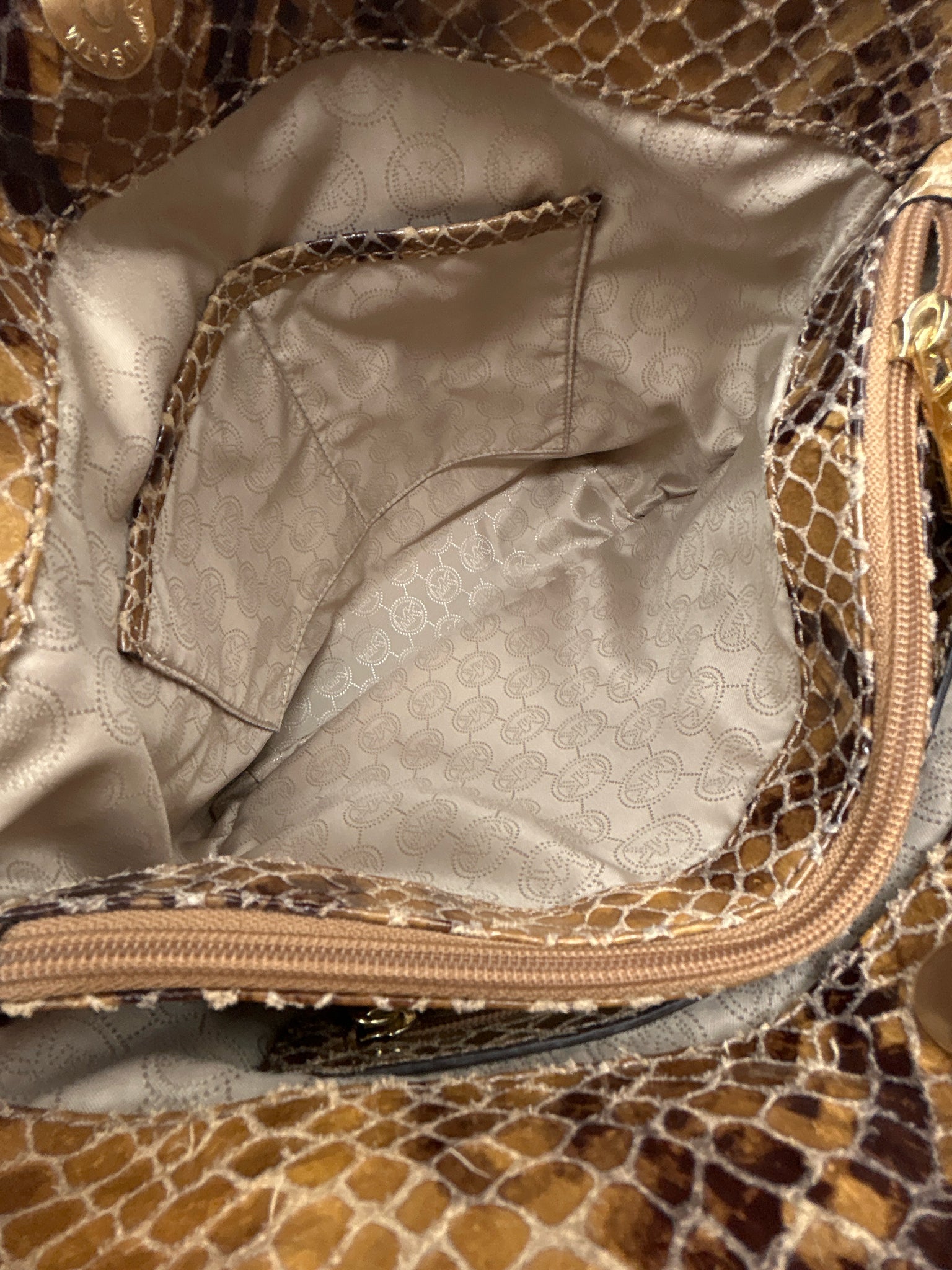 MICHAEL MICHAEL KORS Brown Print Women Tote