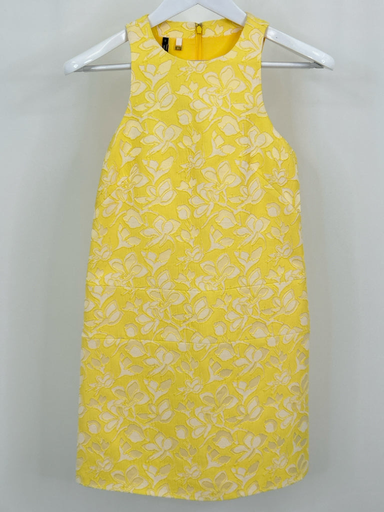 4.COLLECTIVE Women Size 0 Yellow &  White Dress