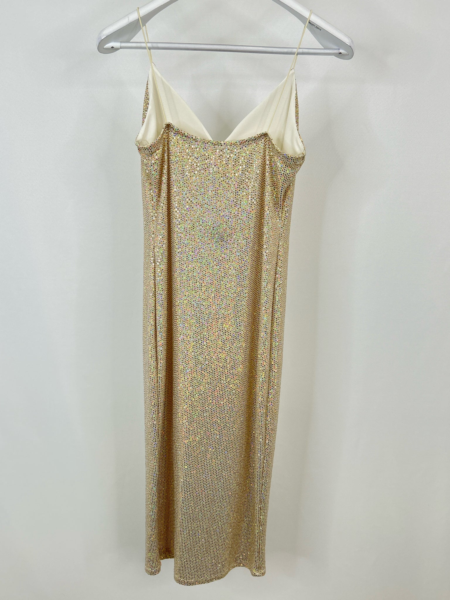 Laqueen Size L Champagne Women Dress