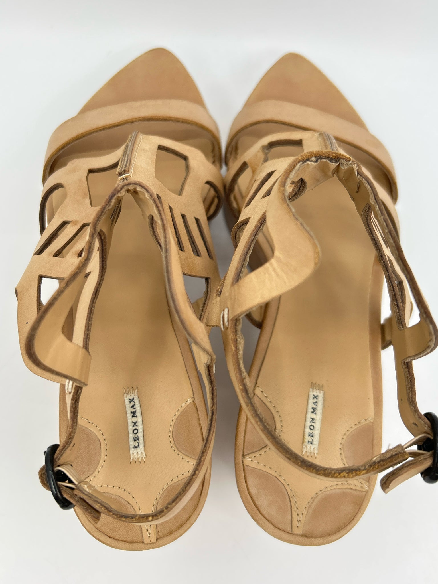LEON MAX Size 8.5 Tobacco Women Sandal