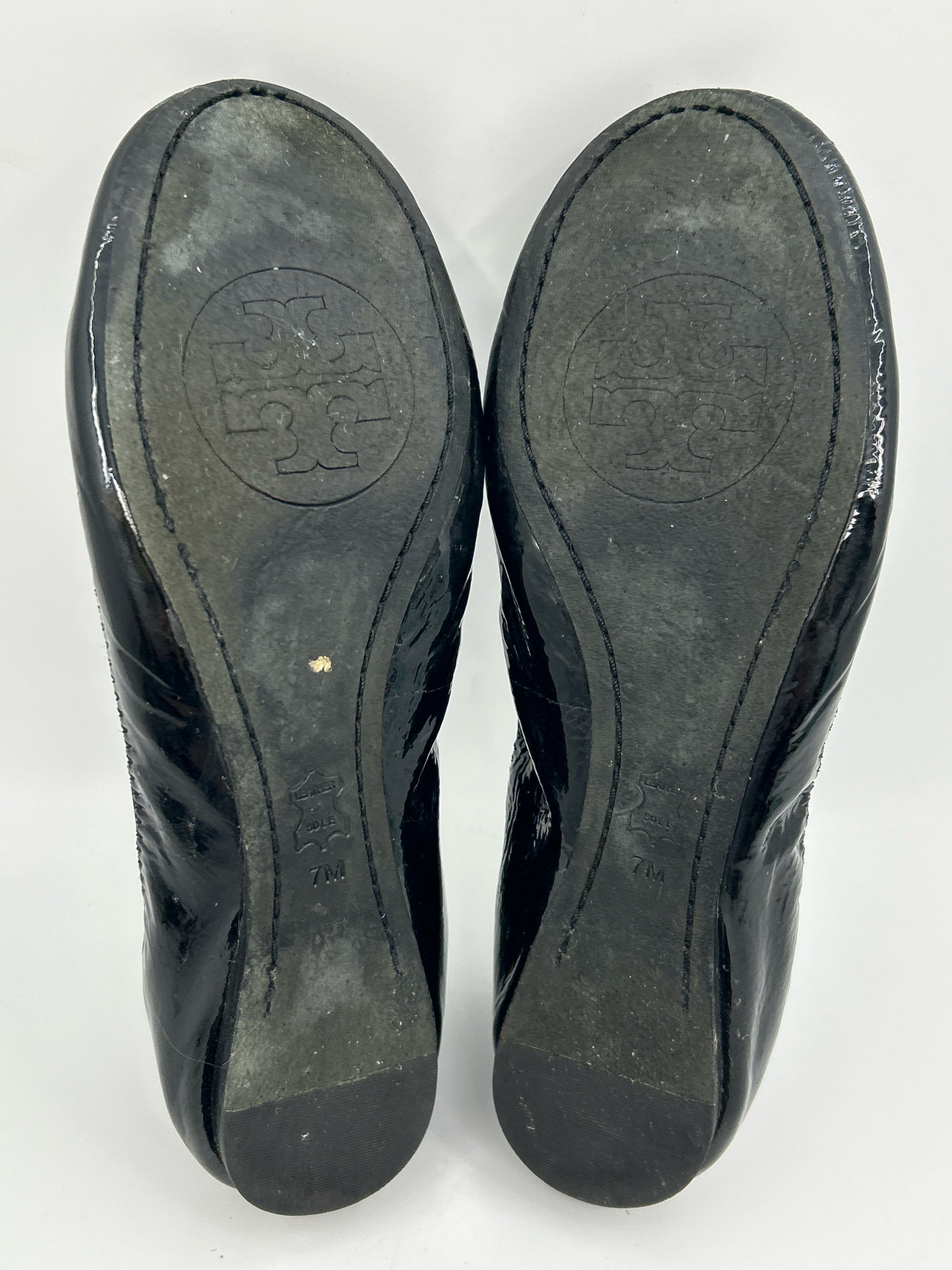 TORY BURCH Size 7M Black Women Flats