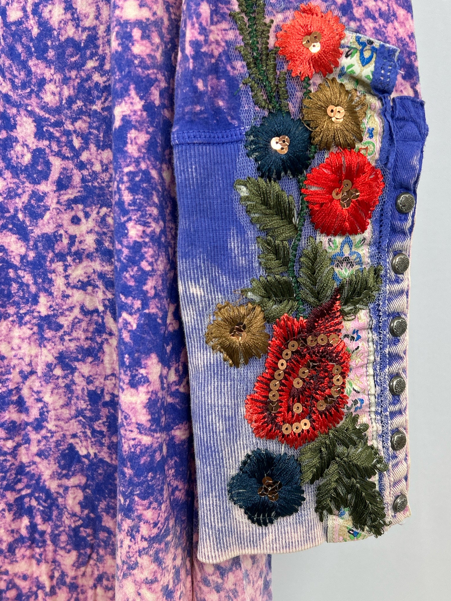 ARATTA Size M Blue & Pink Women Tunic