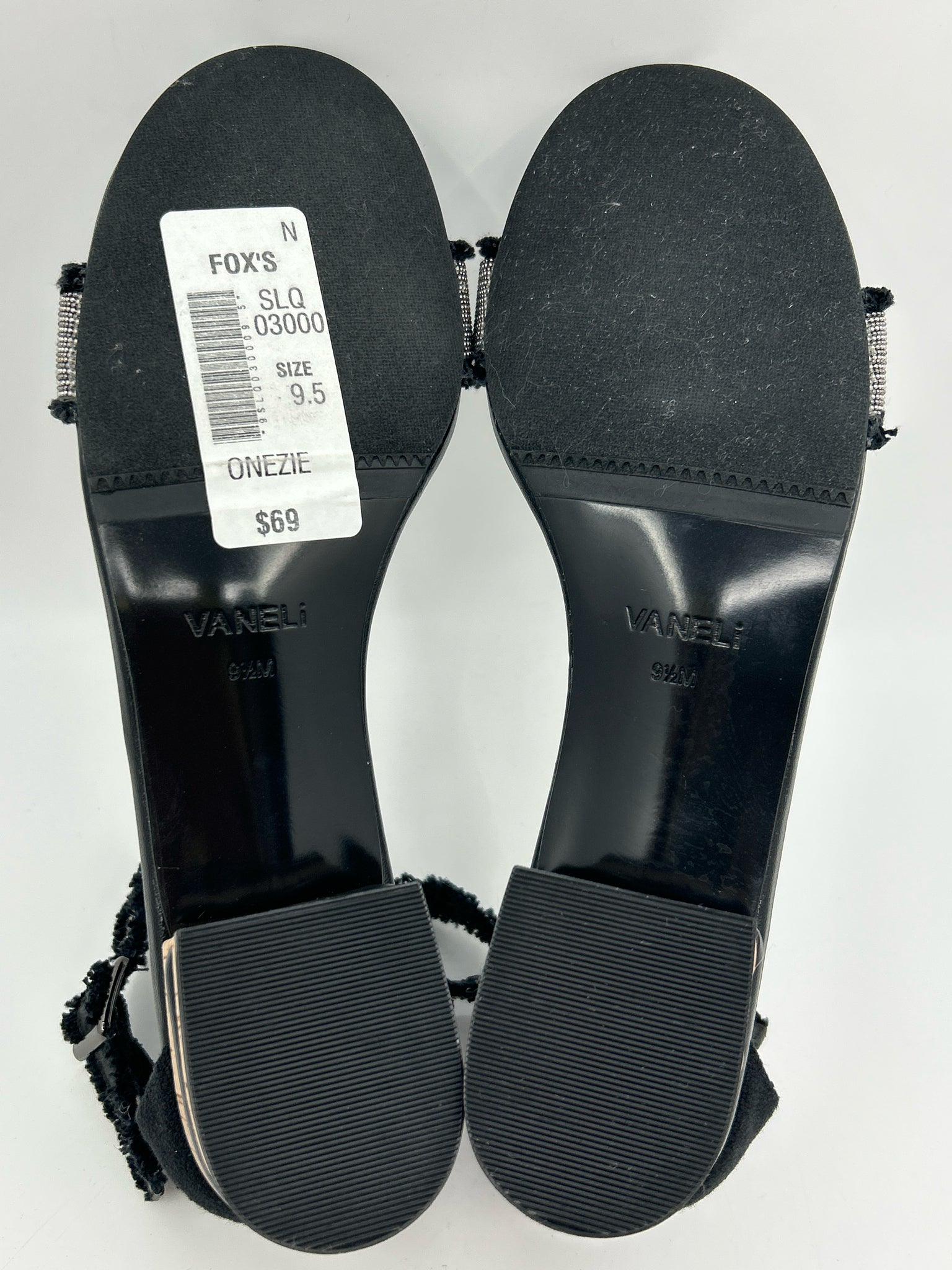 VANELI Size 9.5 Black Women Sandal
