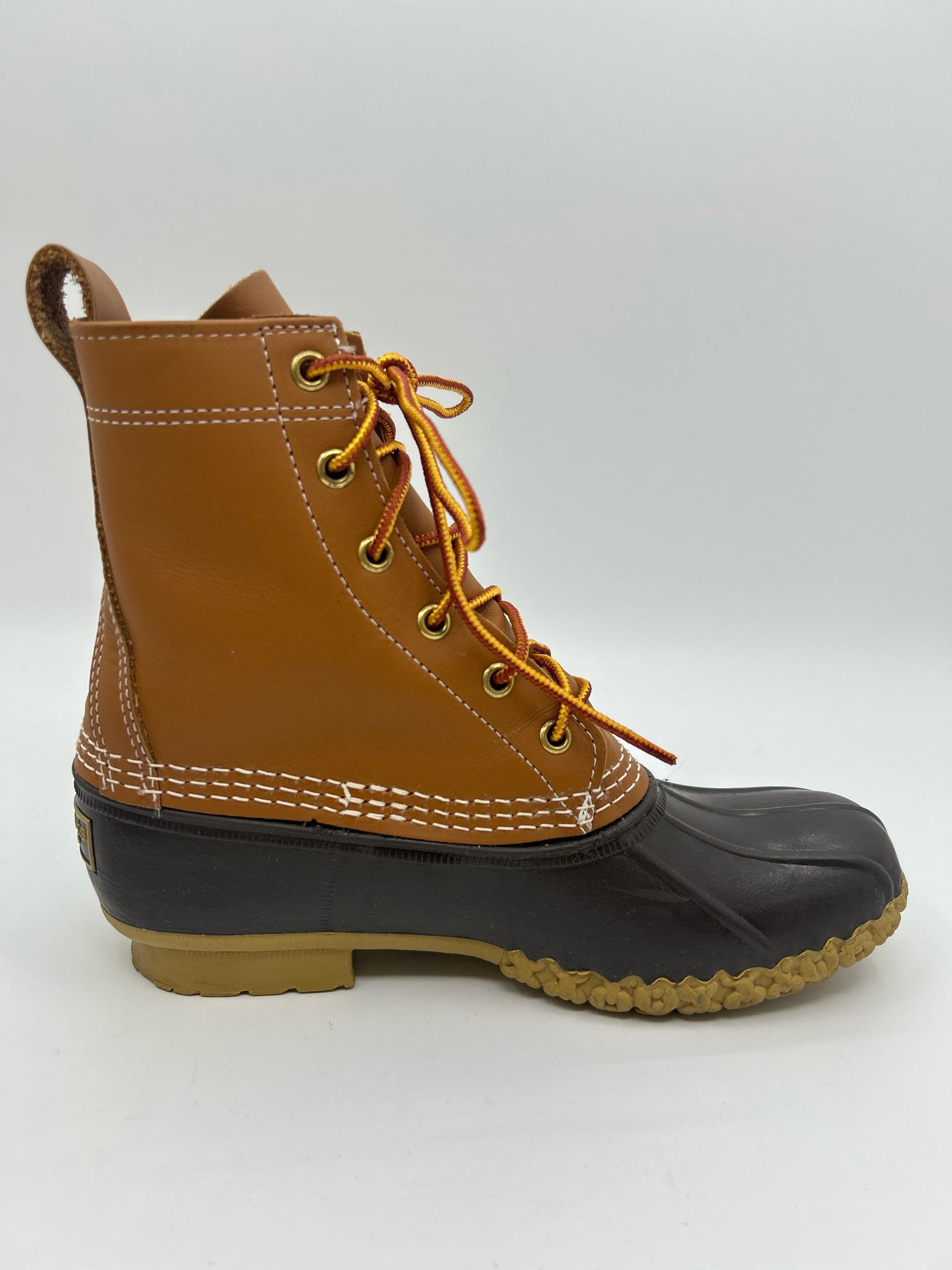 LL BEAN Size 7M TAN AND BROWN Women Boots