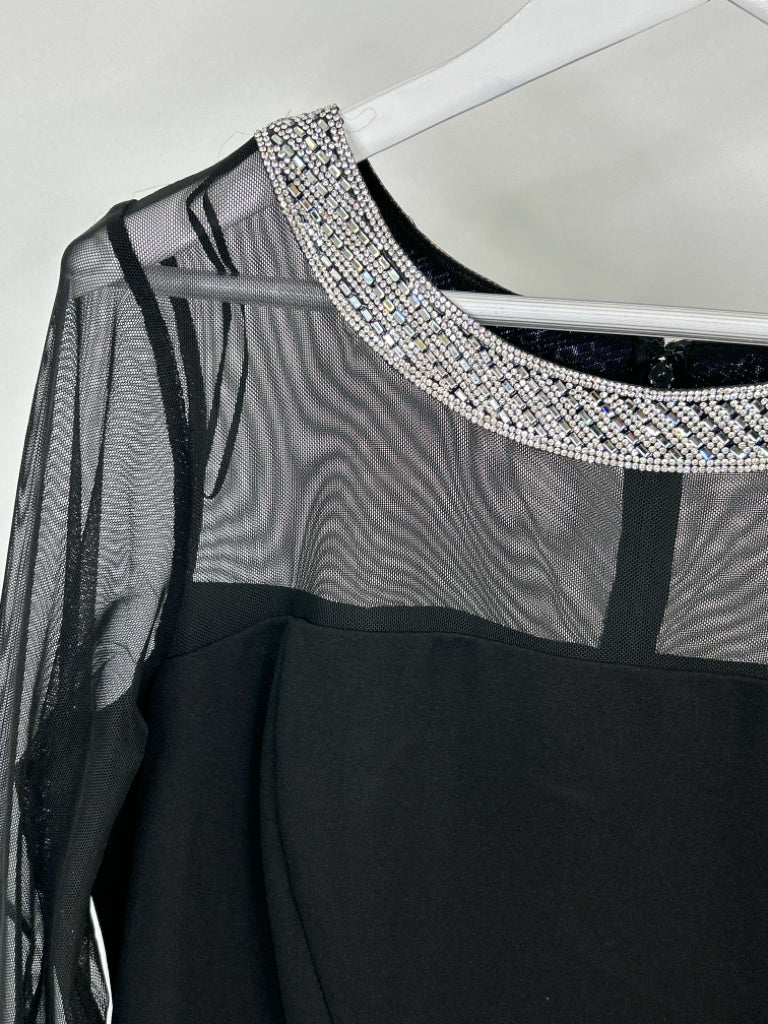 ALEX EVENINGS Size 16 Black Women's Dress