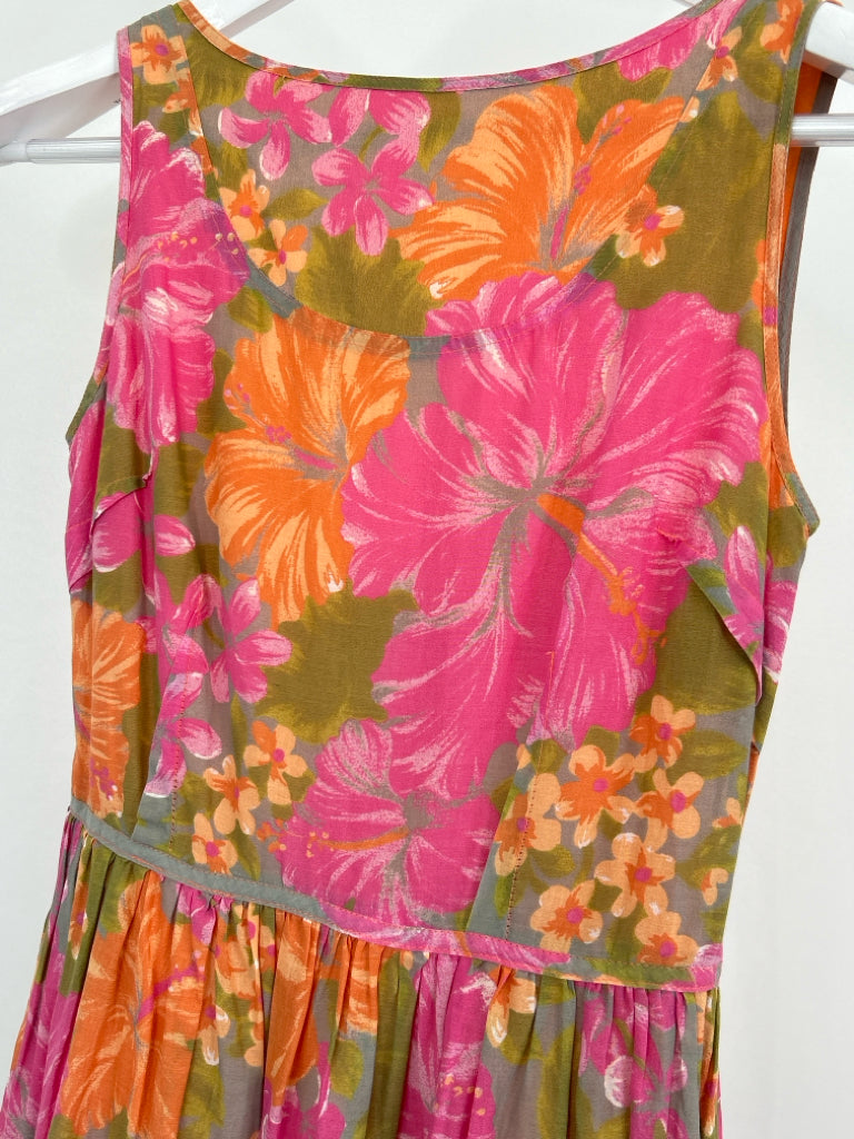 TRACY FEITH Size XS Pink and Orange Women's Dress