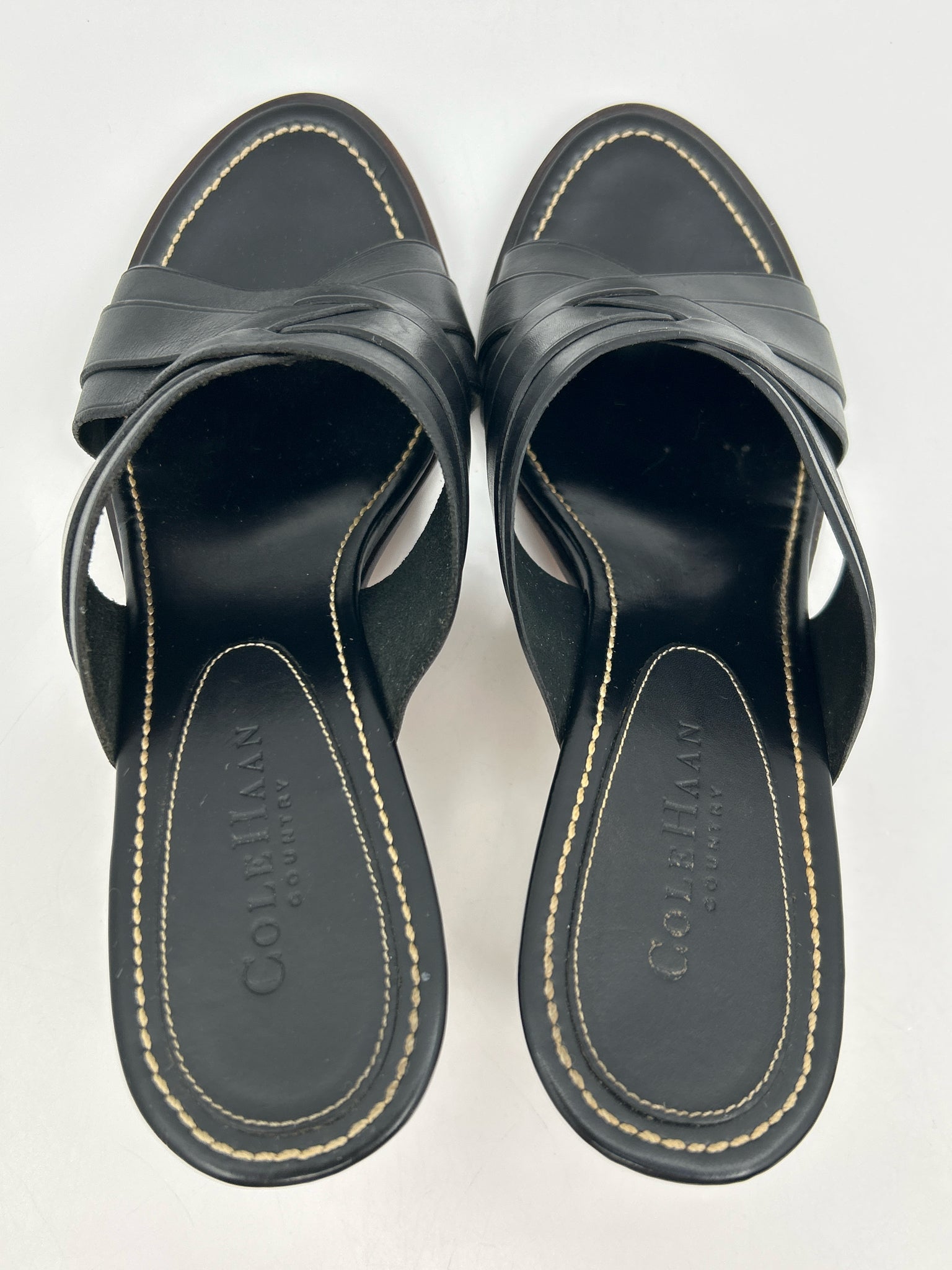 COLE HAAN Size 8.5B Black Women Sandal