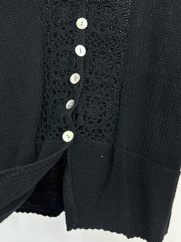 april cornell Women Size M Black Cardigan