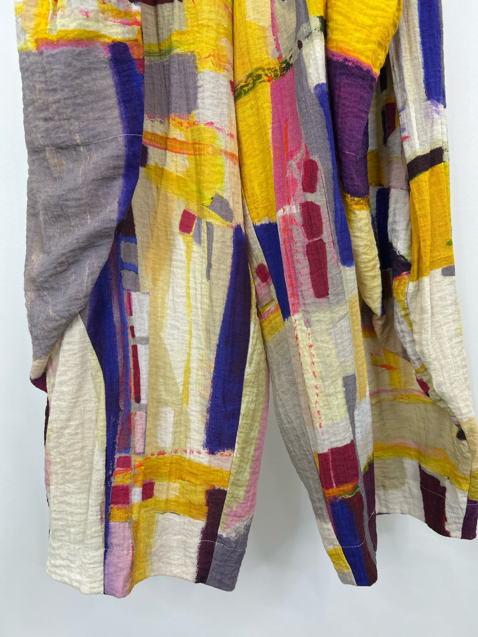 ELEVEN STITCH DESIGN Size L Multi-Color Women Pants