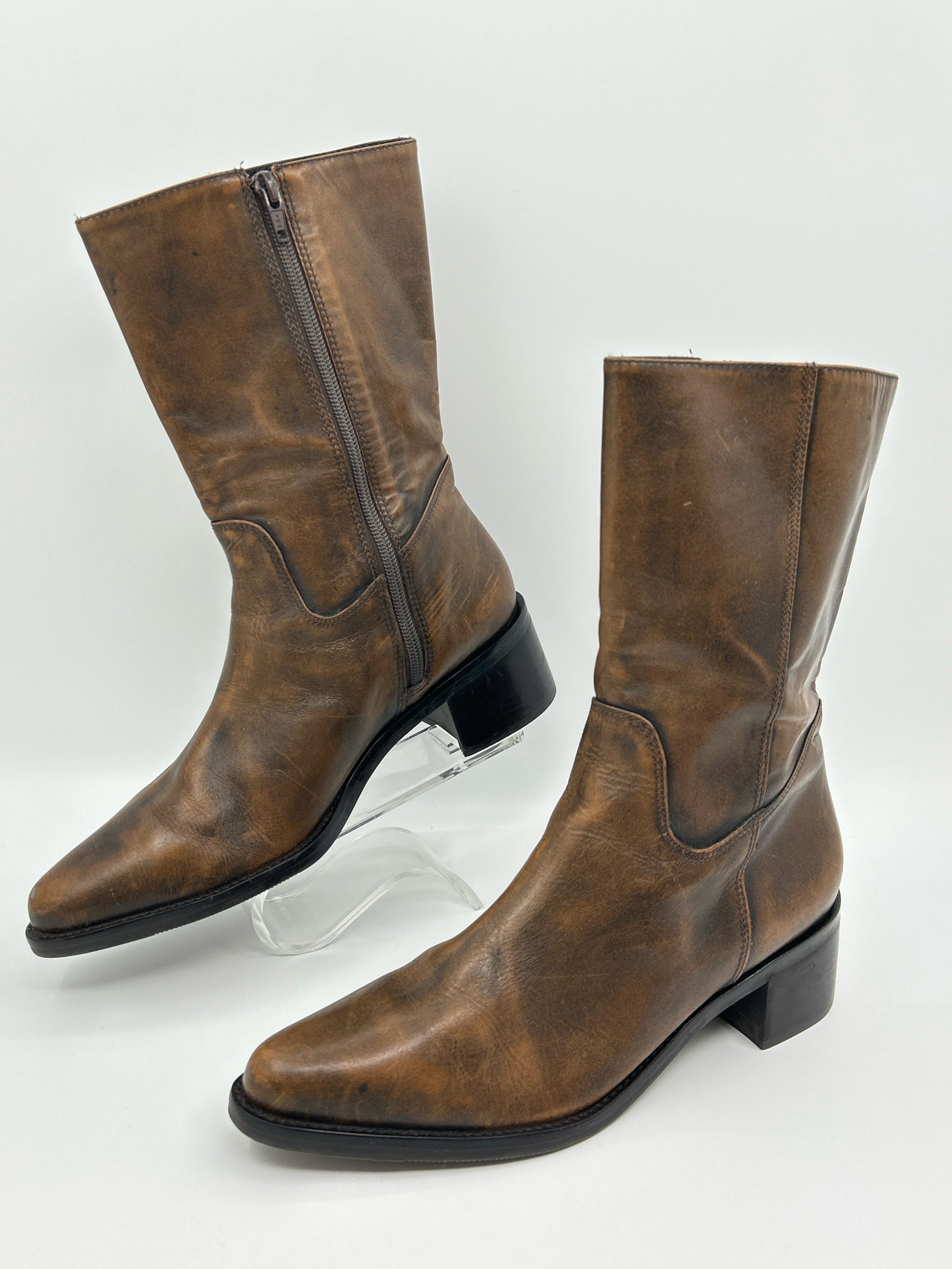 MARKON Size 9M Brown Women Booties