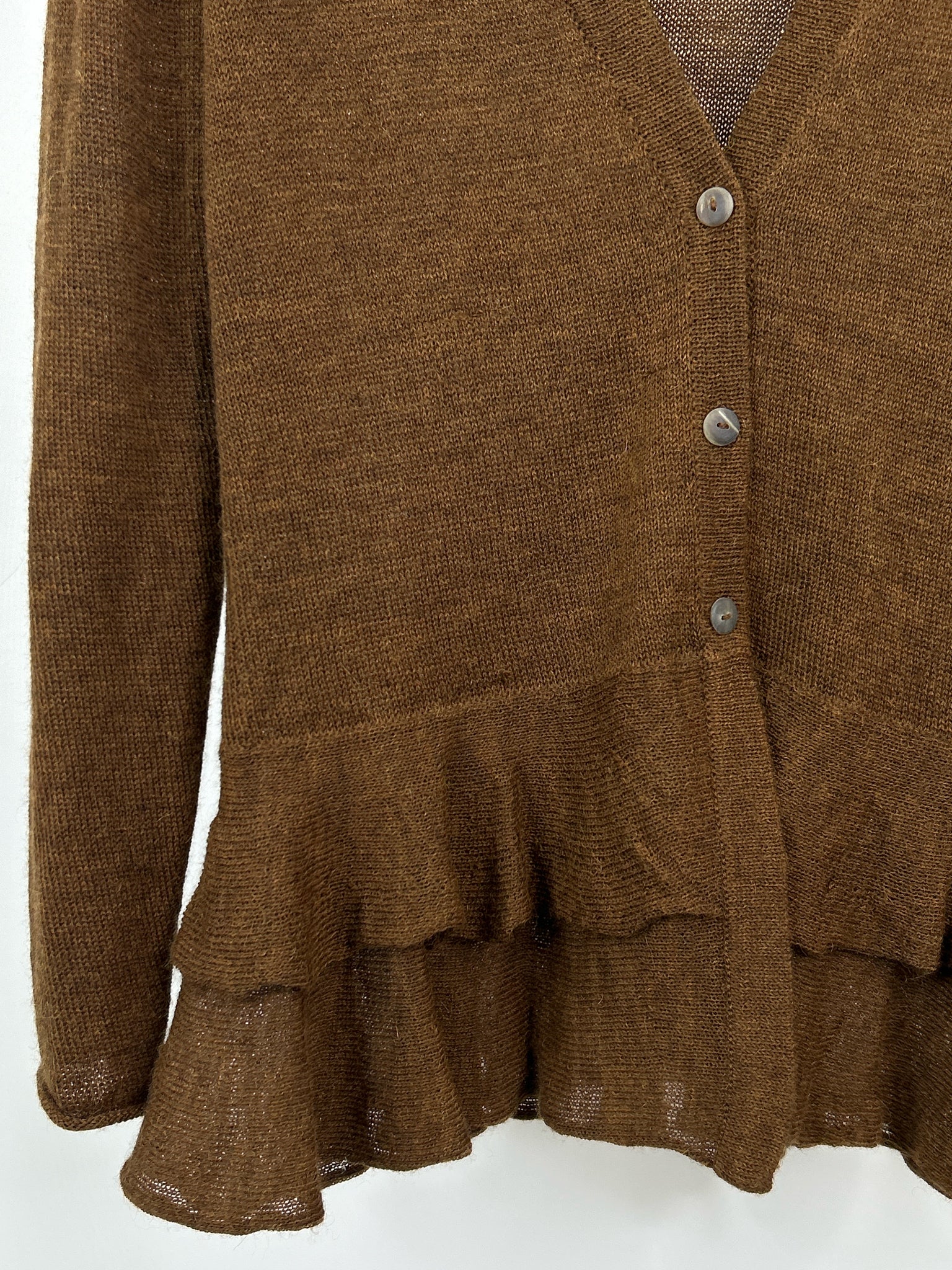 PERUVIAN COLLECTION Size M Brown Women Cardigan