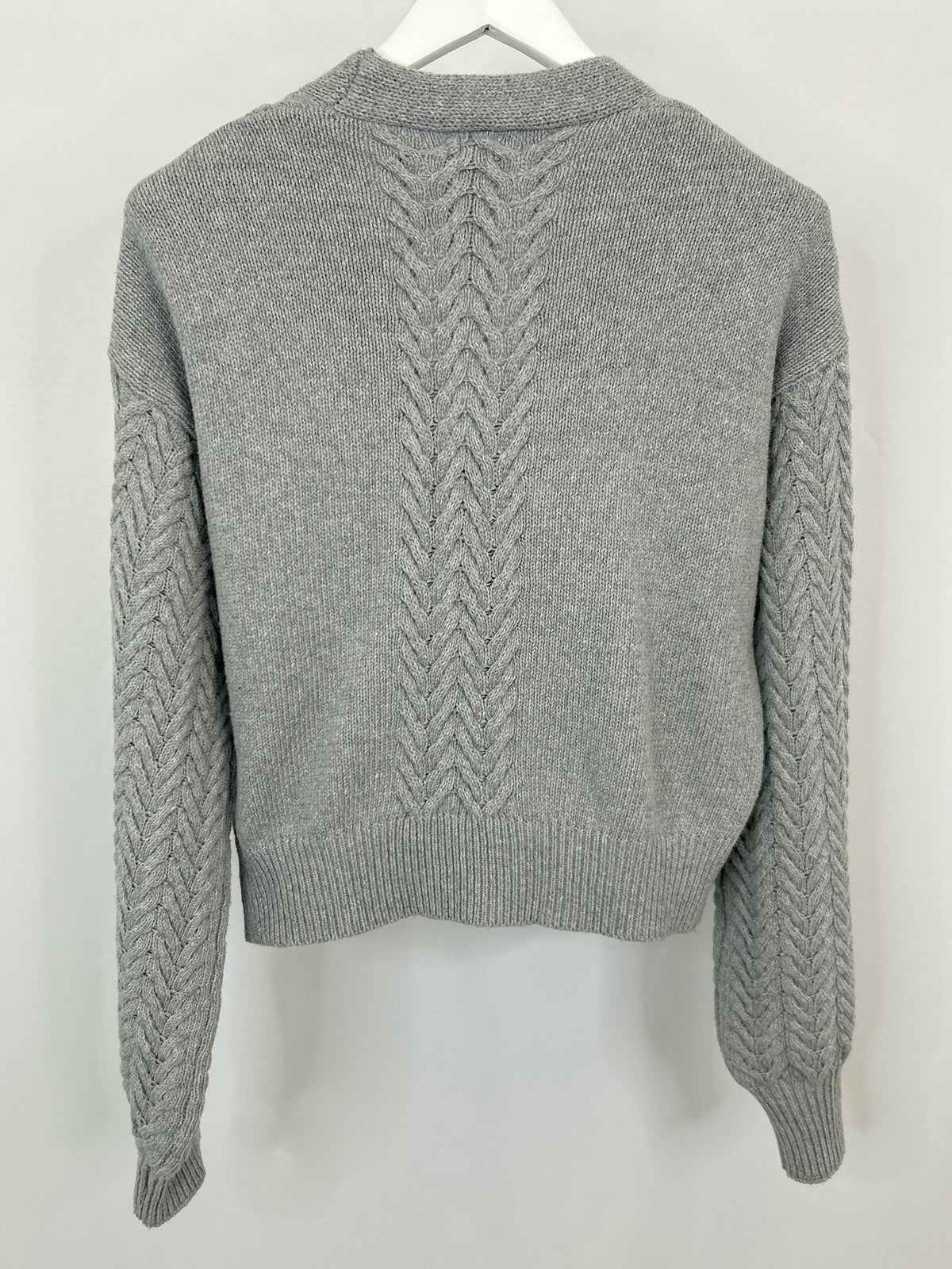 POL Size L Grey Women Cardigan