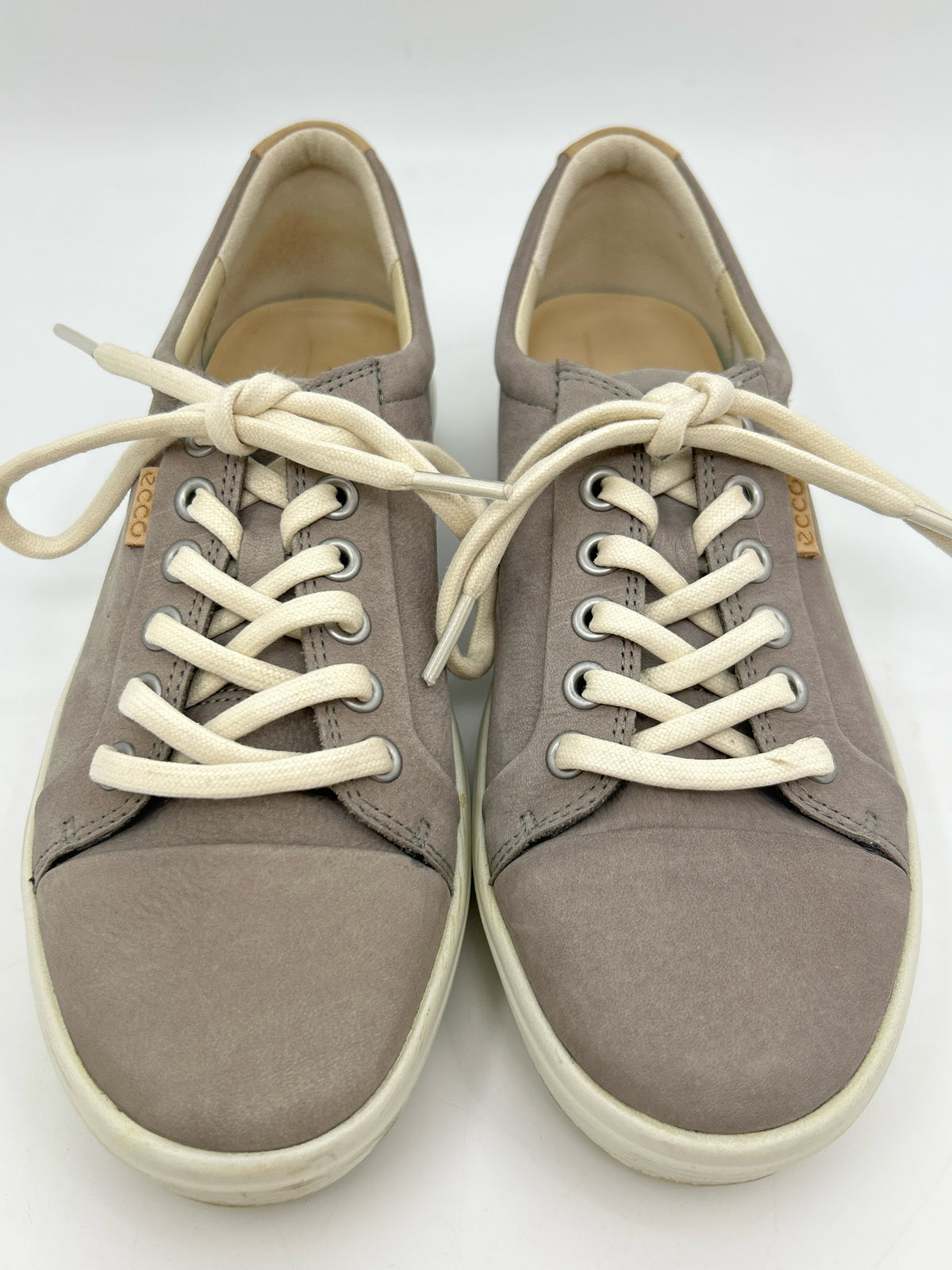 ECCO Size 6/6.5 Grey Women Sneakers