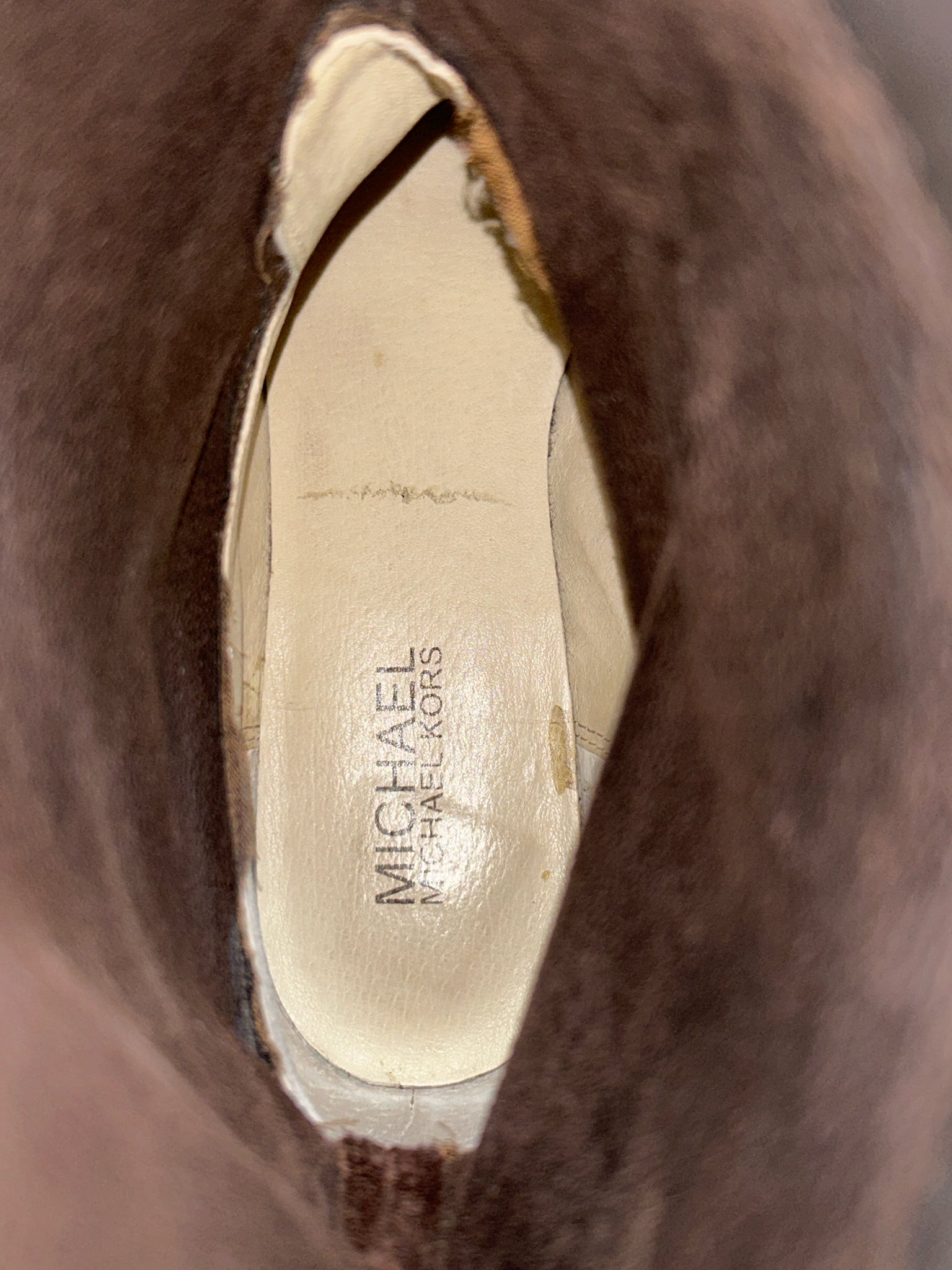 MICHAEL KORS Size 7.5M Brown Women Booties