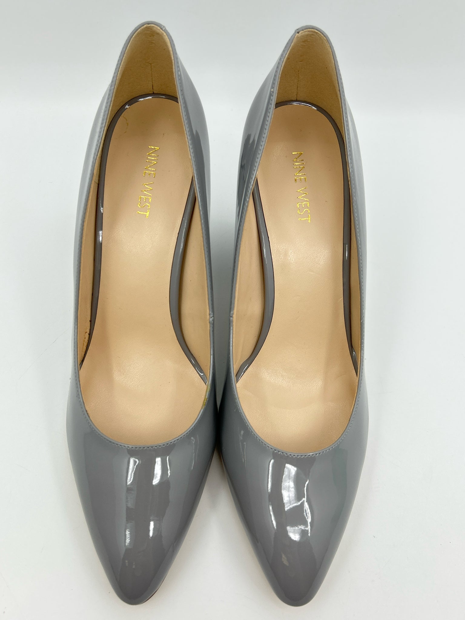 NINE WEST Size 10.5M Gray Women Pumps