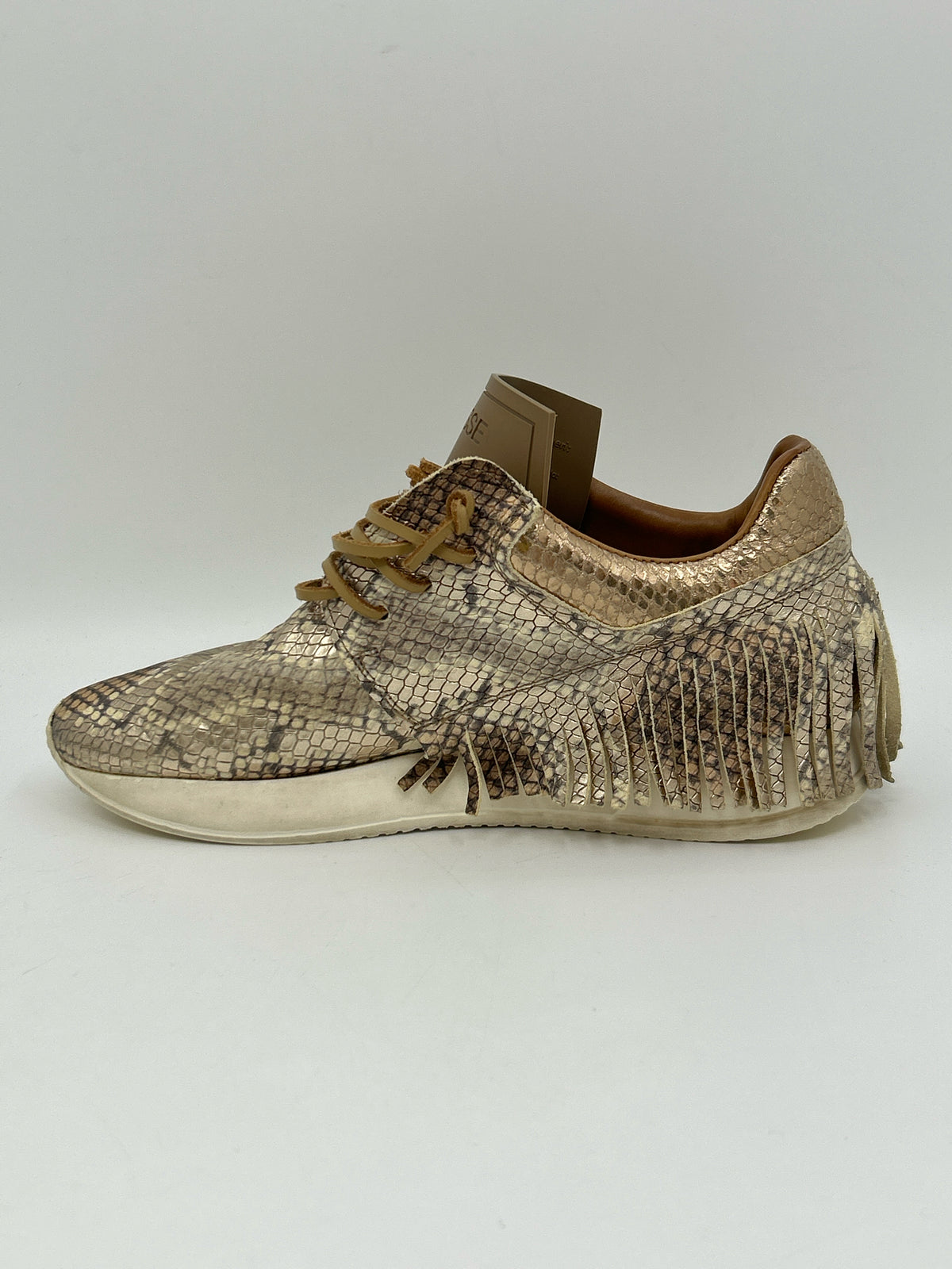 ESSEUTESSE Size 38 OYSTER Women Sneakers