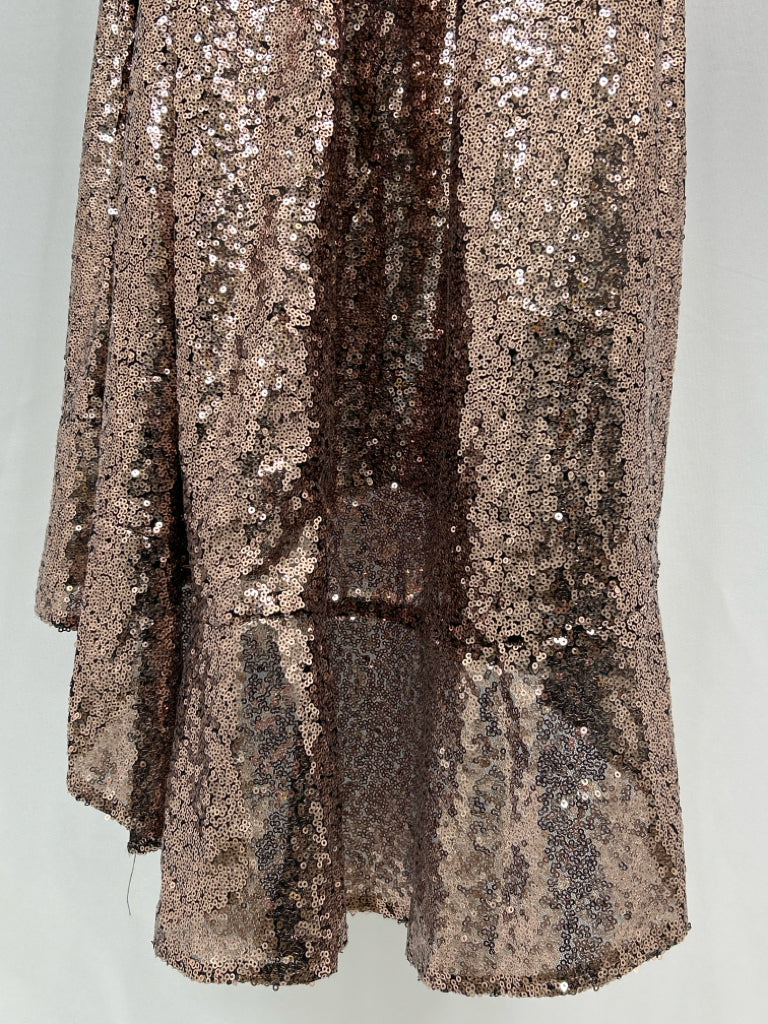 LANE BRYANT Women Size 14/16 Rose Gold Sequin Dress NWT