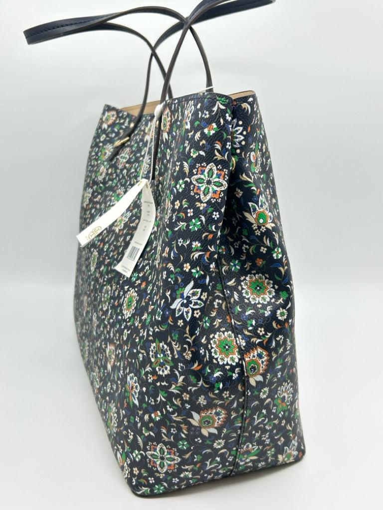 TORY BURCH Navy Print Women's Tote