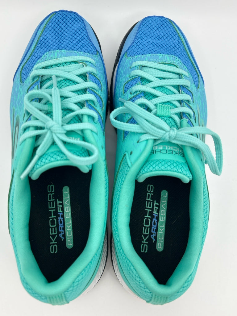 skechers Women Size 9.5 TURQUOISE Sneakers