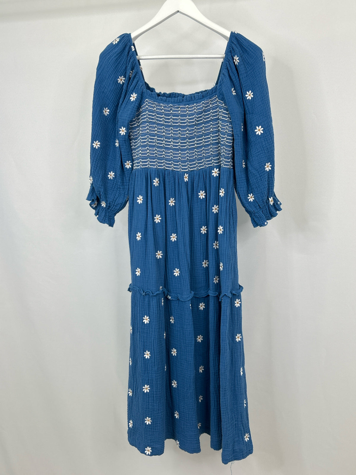 NO BRAND Size L Blue floral Women Dress