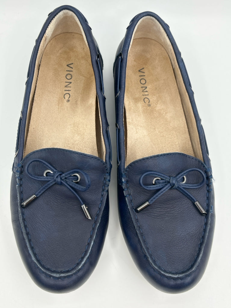 VIONIC Women Size 10 Navy Loafer Flats