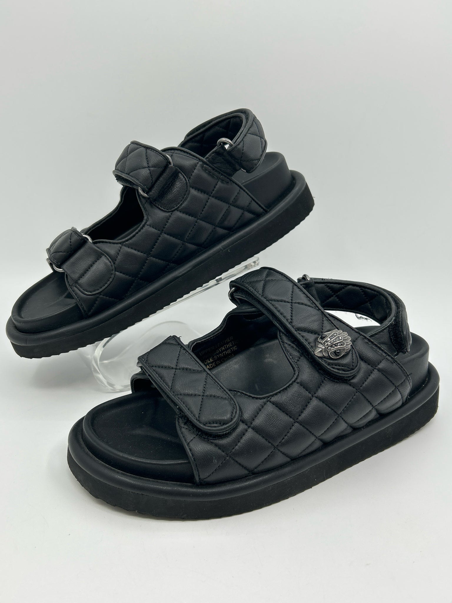 KURT GEIGER Size 38.5/8 Black Women Sandal