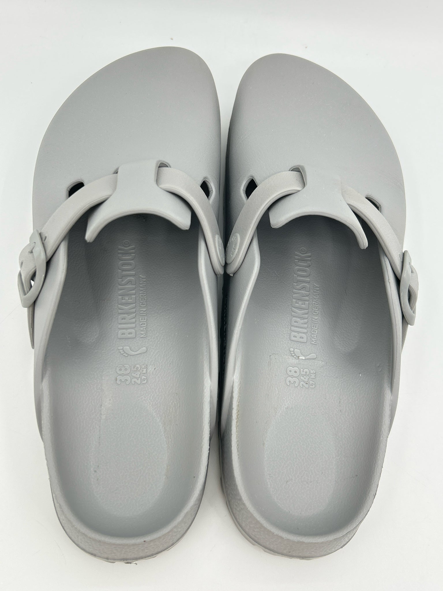 BIRKENSTOCK Size 38 Grey Women Sandal