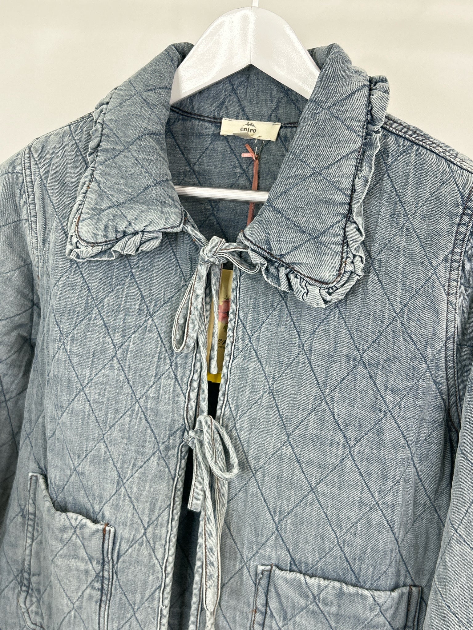 ENTRO Size S Blue Women Jacket NWT