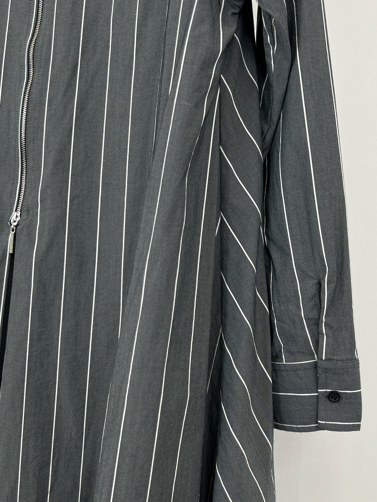 COMFY USA Size L GRAY STRIPED Women Dress