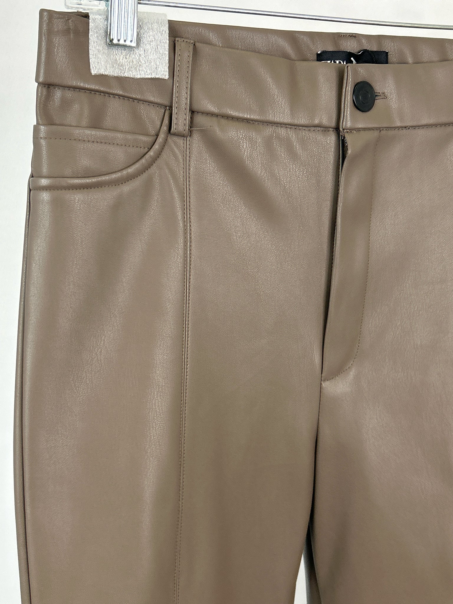 ZARA NWT Size L Taupe Women Pants
