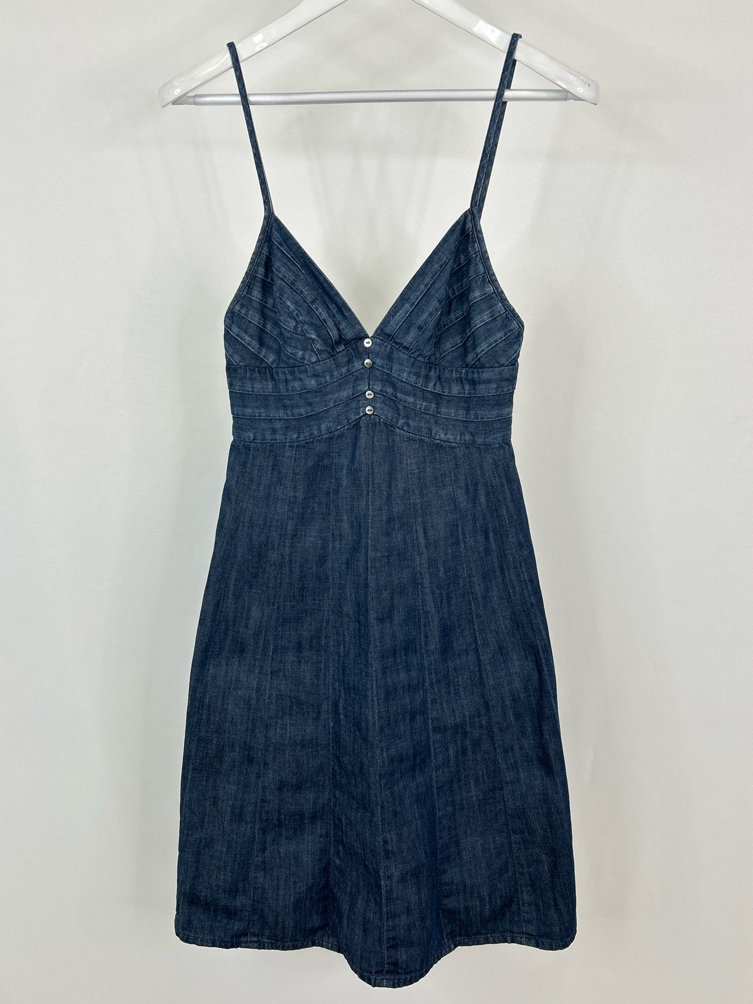 7 FOR ALL MANKIND Size XS BLUE DENIM Women Dress