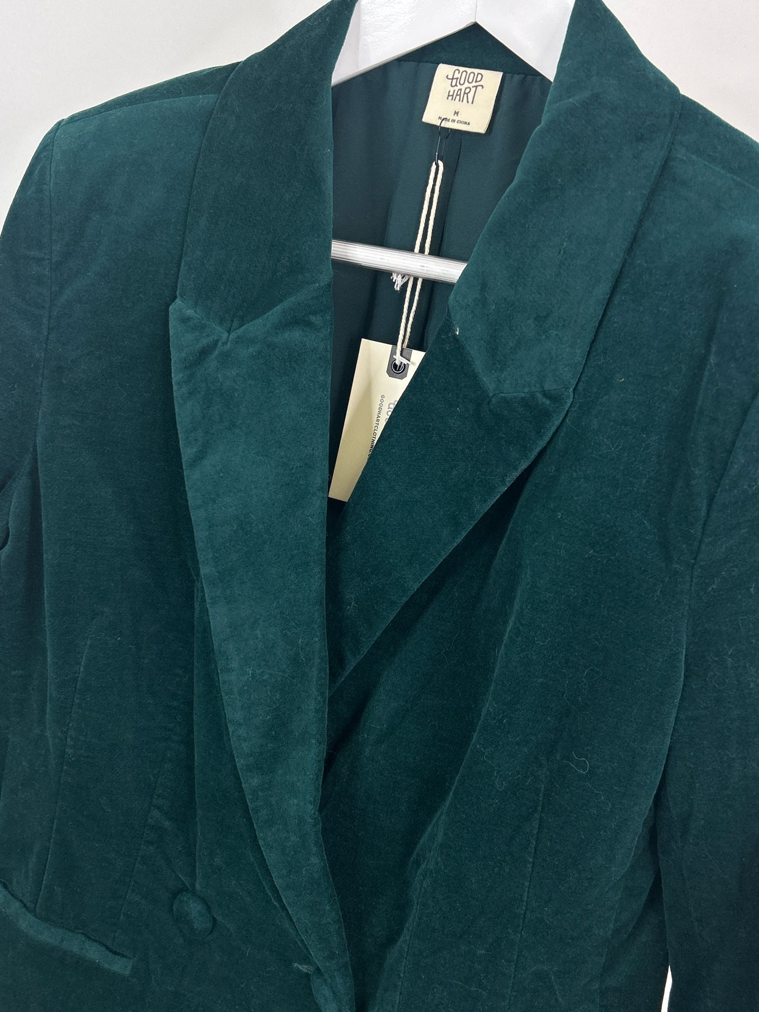 Good Hart Size M Emerald Women Blazer