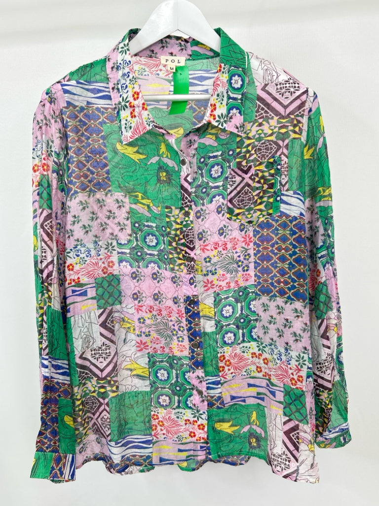 POL Size M Multi-Color Shirt NWOT