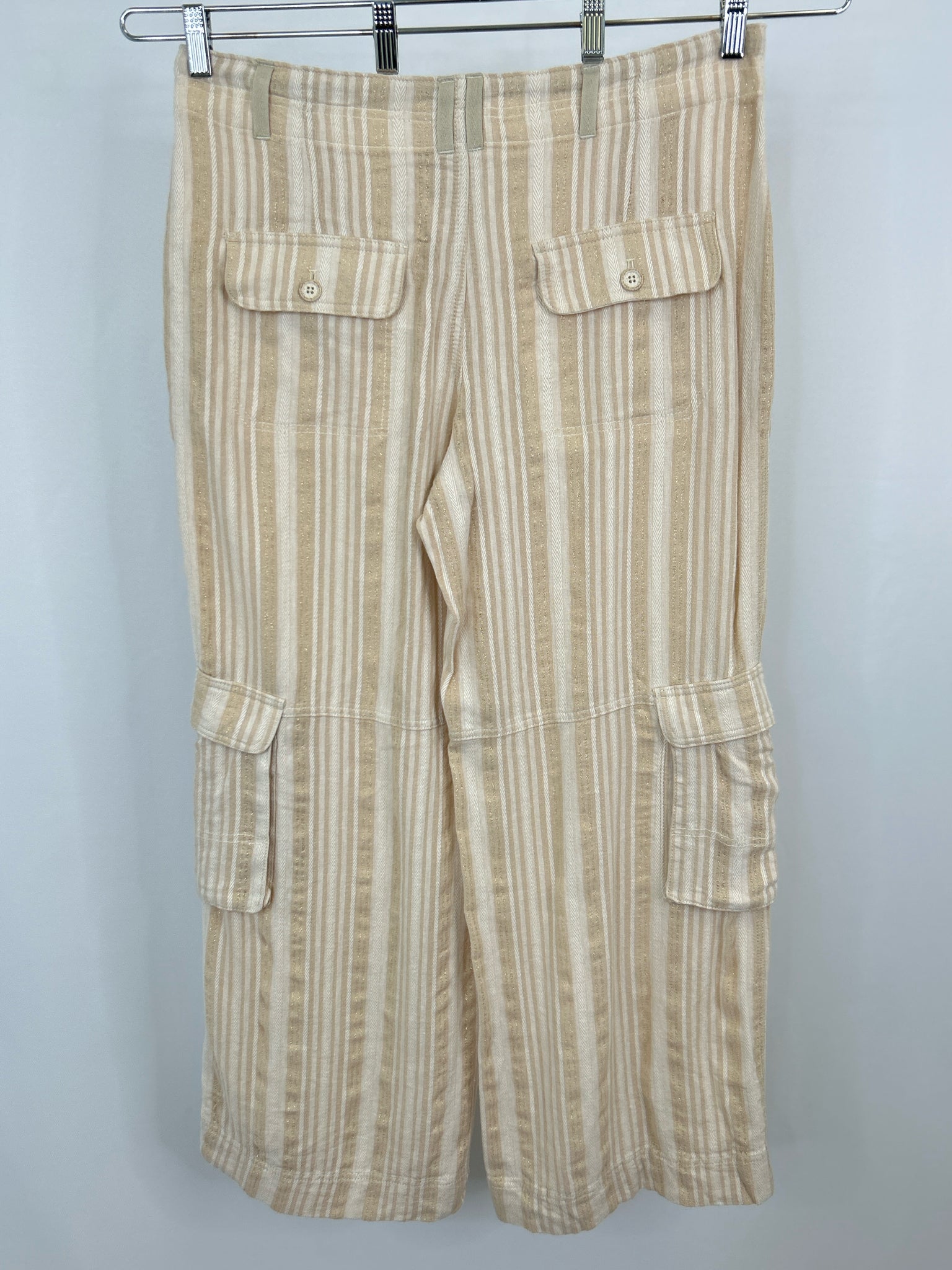 BY ANTHROPOLGIE Size 31/12 Beige striped Women Pants