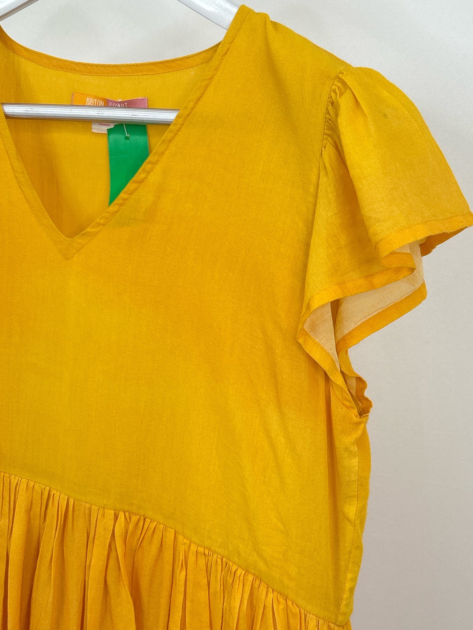 Briton Court Size M Yellow and green Women Dress